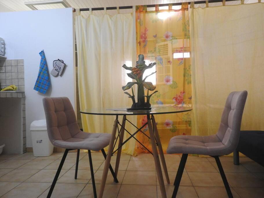 Studio Hibiscus-Ch Vue Sur Mer,Plage,Clim Лез Анс-д'Арле Екстериор снимка